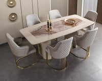 Carlina Ivory 7-Piece Dining Set
