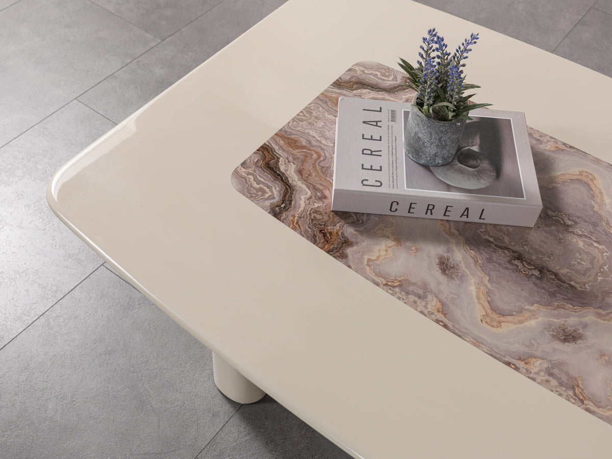 Carlina Ivory Coffee Table