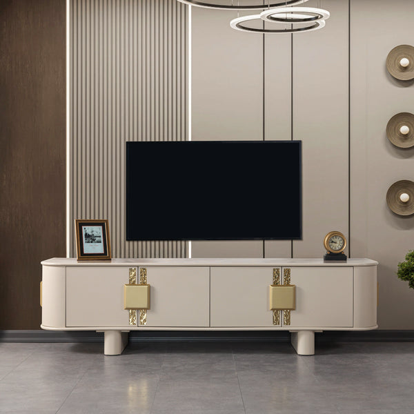 ラファアイランドコレイイネONE Carlina Ivory Tv Stand – Nova Furniture