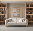 Fabiana Ivory Velvet Sofa & Loveseat