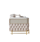 Fabiana Ivory Velvet Loveseat