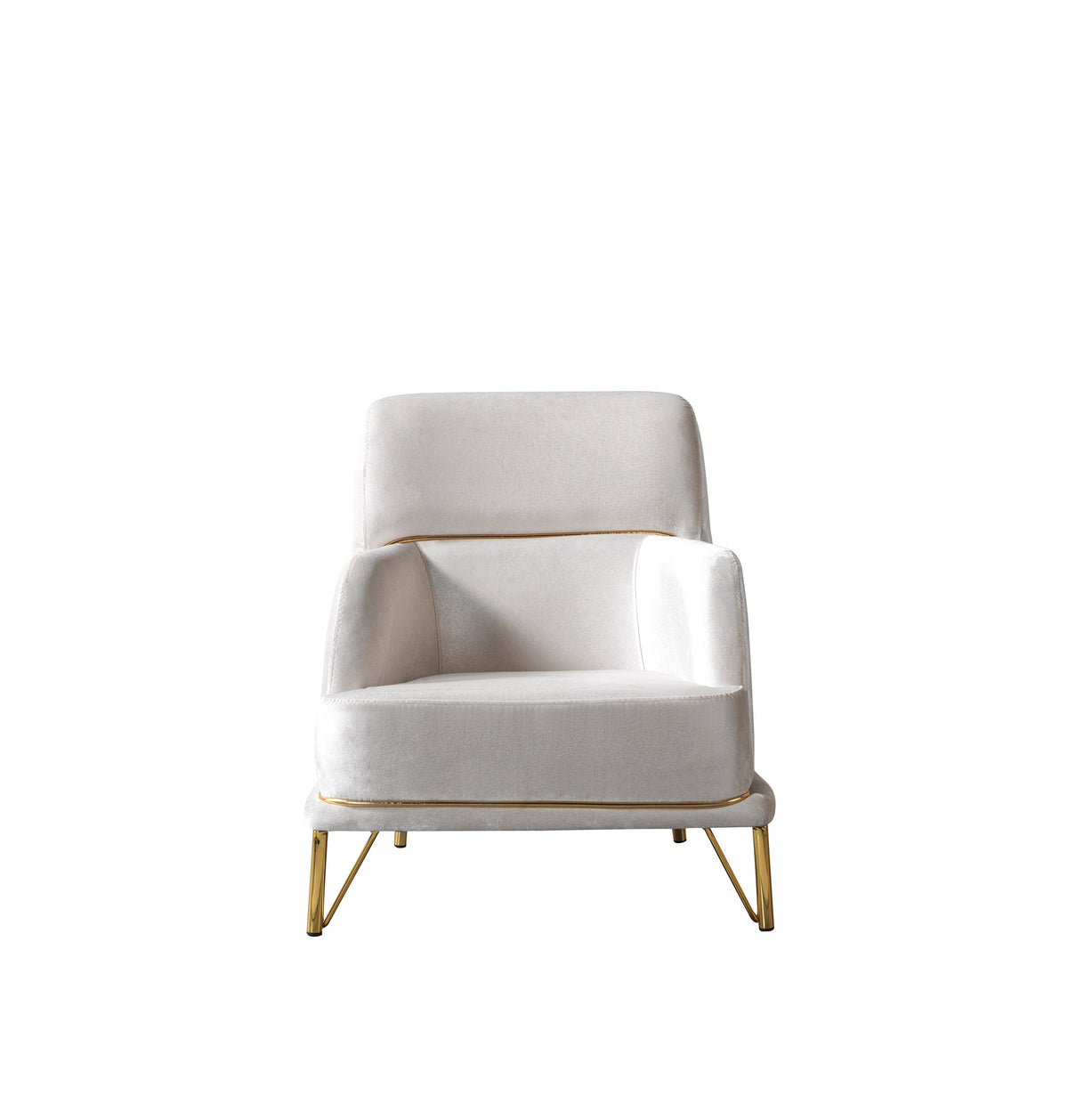 Fabiana Ivory Velvet Sofa & Loveseat