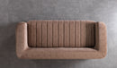 Carlina Coffee Velvet Sofa & Loveseat