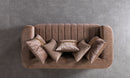 Carlina Coffee Velvet Sofa & Loveseat