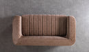 Carlina Coffee Velvet Sofa & Loveseat