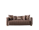 Carlina Coffee Velvet Sofa