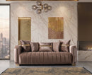 Carlina Coffee Velvet Sofa