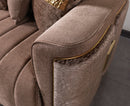 Carlina Coffee Velvet Sofa & Loveseat