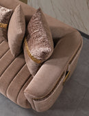 Carlina Coffee Velvet Sofa