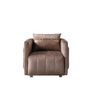 Carlina Coffee Velvet Sofa & Loveseat