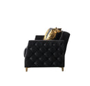 Florence Black Velvet Sofa 88" & Loveseat 64"