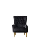 Florence Black Velvet Sofa 88" & Loveseat 64"
