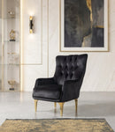Florence Black Velvet Sofa 88" & Loveseat 64"