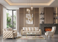 Florence Ivory Velvet Sofa 88