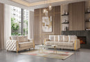 Florence Ivory Velvet Sofa 88" & Loveseat 64"