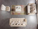 Florence Ivory Velvet Sofa 88" & Loveseat 64"