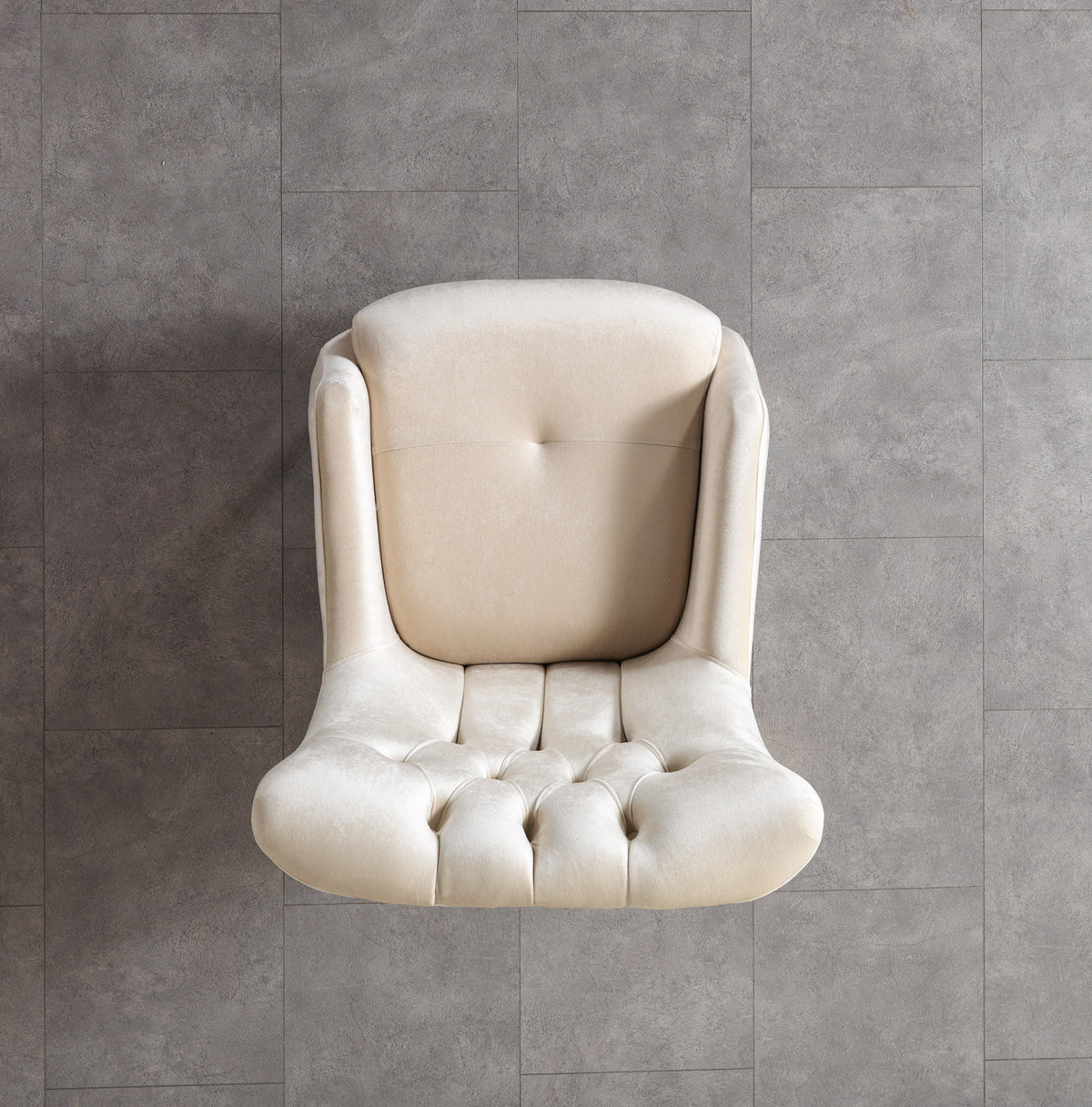 Florence Ivory Velvet Chair