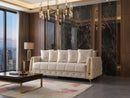 Florence Ivory Velvet Sofa 88" & Loveseat 64"