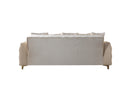 Florence Ivory Velvet Sofabed 88"