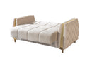 Florence Ivory Velvet Sofa 88" & Loveseat 64"