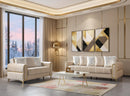 Sandra Ivory Velvet Sofa 88" & Loveseat 64"