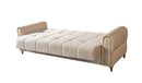 Sandra Ivory Velvet Sofa 88" & Loveseat 64"