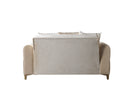 Sandra Ivory Velvet Sofa 88" & Loveseat 64"