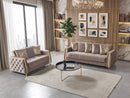 Florence Coffee Velvet Sofa 88" & Loveseat 64"