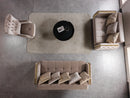 Florence Coffee Velvet Sofa 88" & Loveseat 64"
