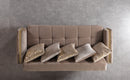 Florence Coffee Velvet Sofa 88" & Loveseat 64"