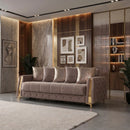 Florence Coffee Velvet Sofa 88" & Loveseat 64"