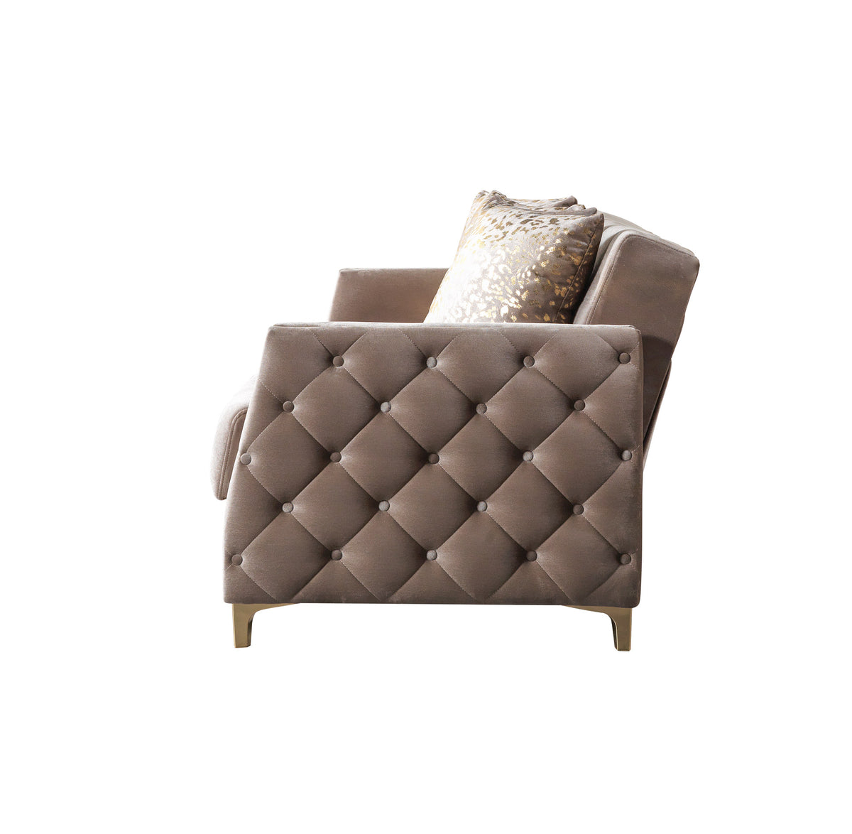 Florence Coffee Velvet Sofabed 88"