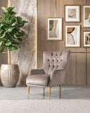 Florence Coffee Velvet Chair