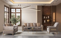 Sandra Coffee Velvet Sofa 88