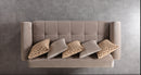 Sandra Coffee Velvet Sofa 88" & Loveseat 64"