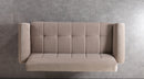 Sandra Coffee Velvet Sofa 88" & Loveseat 64"