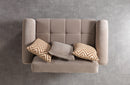 Sandra Coffee Velvet Loveseat 64.5"
