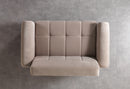 Sandra Coffee Velvet Sofa 88" & Loveseat 64"