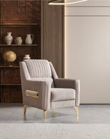 Sandra Coffee Velvet Chair