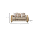 Florence Ivory Velvet Sofa 88" & Loveseat 64"