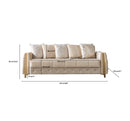 Florence Ivory Velvet Sofabed 88"