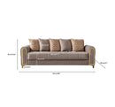 Sandra Coffee Velvet Sofa 88" & Loveseat 64"