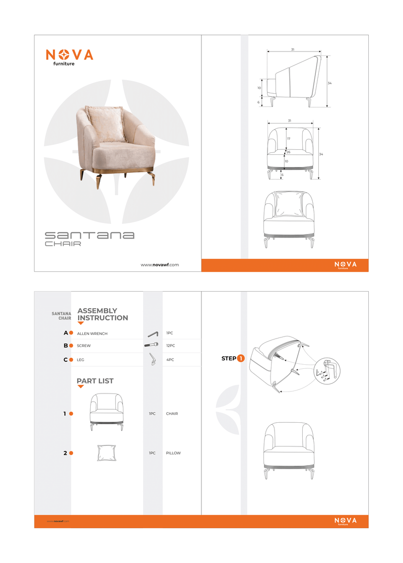 Santana Ivory Velvet Sofa 89" & Loveseat 69" [ETA: 4/15]