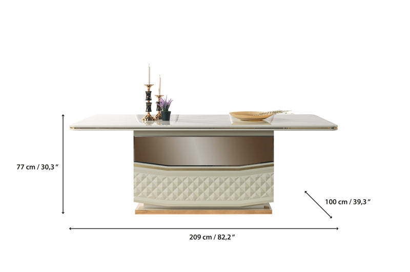 Anica Ivory 7-Piece Dining Set