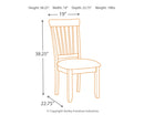 Berringer 2-Piece Dining Room Chair in Rustic Brown - PKG000067