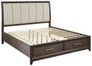 Brueban Brown King/California King Storage Footboard - B497-56S