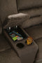 Dorman Chocolate Reclining Loveseat with Console - 9460894