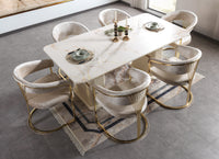 Santana Ivory 7-Piece Dining Set