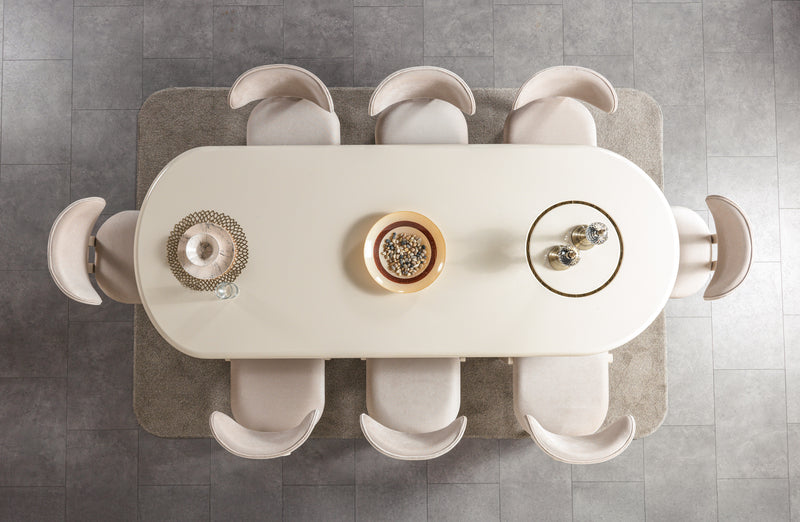 Helena Ivory 9-Piece Dining Set