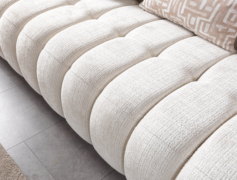 Yulia Ivory Boucle Sofa & Loveseat